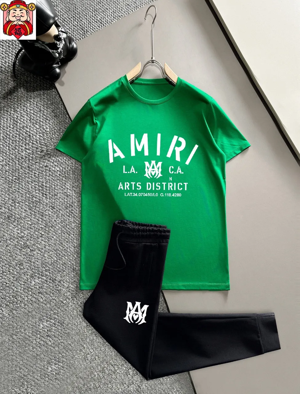 P330 💰 [AMIRI] (Fat Man Gospel) 2025 official website same style. World-renowned luxury brand. Summer men's (double mercerized) high-quality 🐂 suit. Made of imported original fabrics, fashionable and trendy in the season, versatile and popular. Simple and elegant, precise workmanship allows you to be at the top of fashion. Size: M-5XL (can be worn up to 220 pounds)