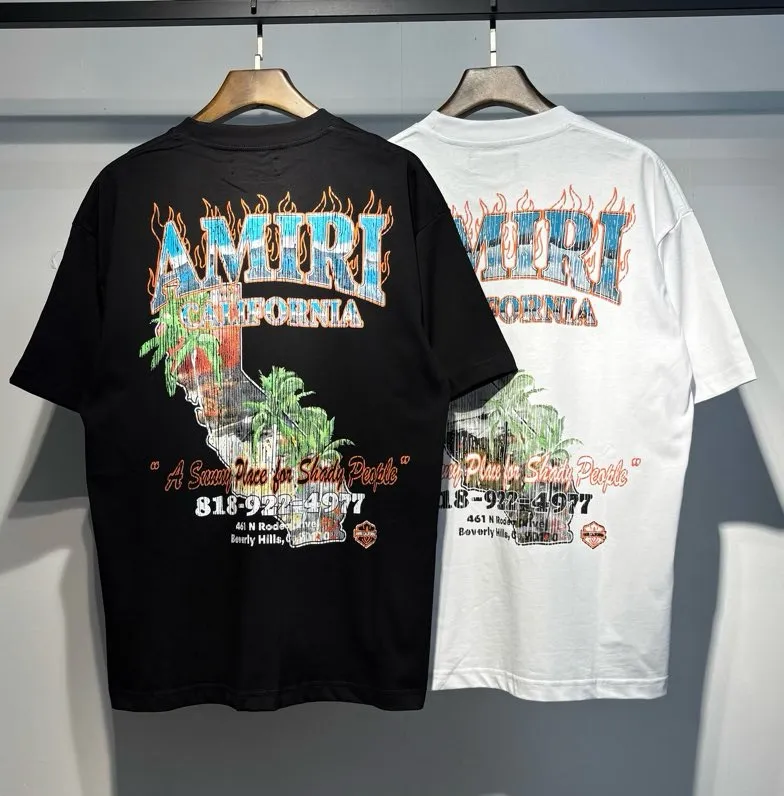 750 model P126 AMIRI real shot black white hanging shot S. M. L. XL