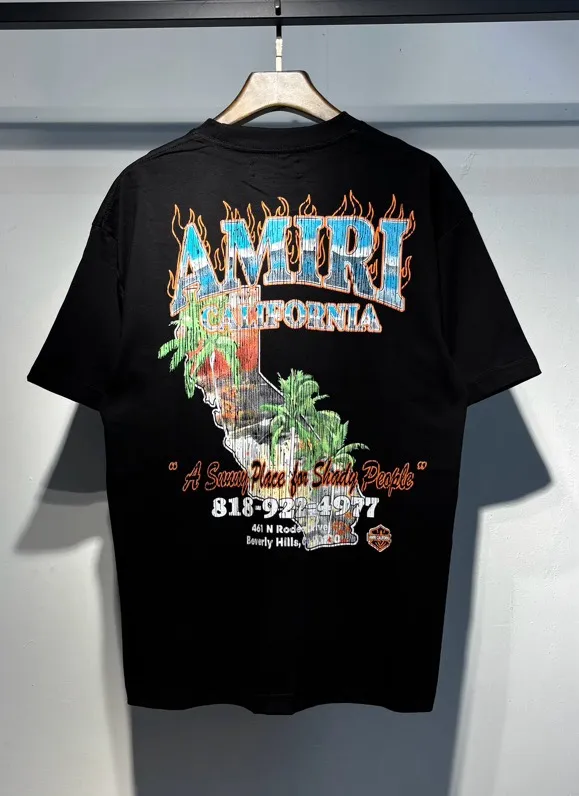 750 model P126 AMIRI real shot black white hanging shot S. M. L. XL