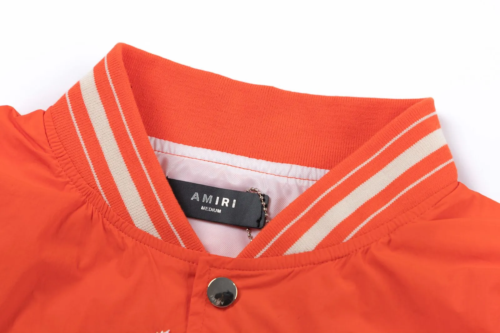 7178#P390AMIRI, patch embroidered LOGO, color: black, yellow and orange. Size: S M L XL