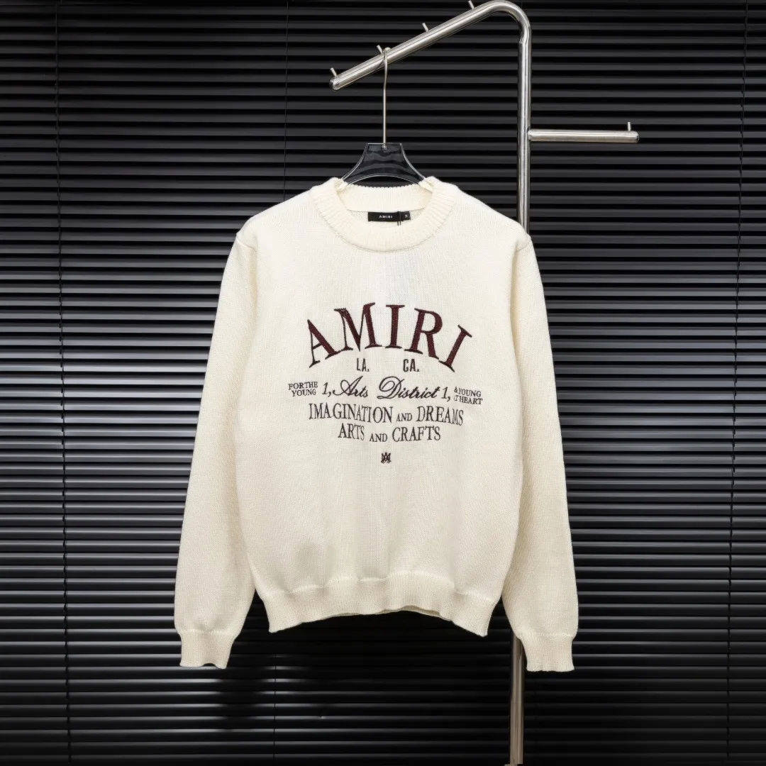 P290 Style: AMIRI high-density embroidered long-sleeved sweater Size: S-XXL Fabric: Wool blend Accessories: Full set of customized original accessories No gender distinction, same style for men and women