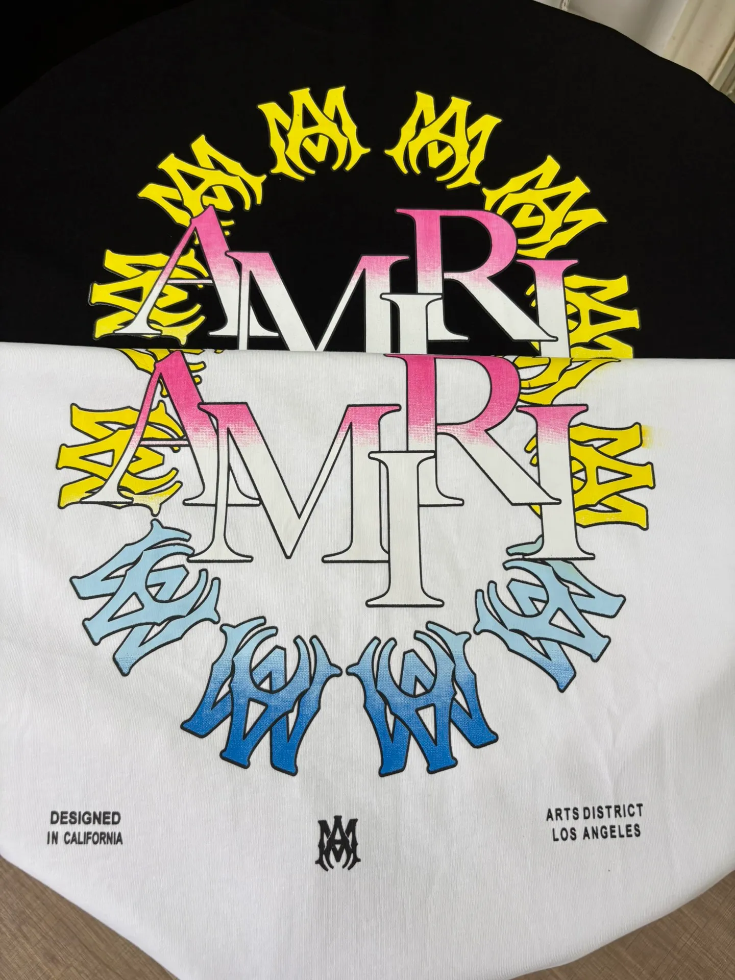 P126 AMIRI real shot black red white hanging shot S. M. L. XL
