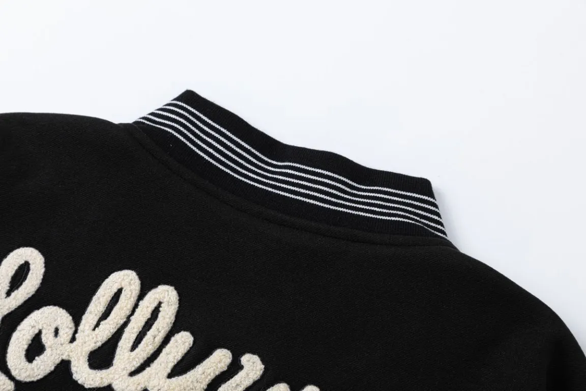 P510 7197#AMIRI musical note letter logo embroidery, color: black, size: S M L XL.