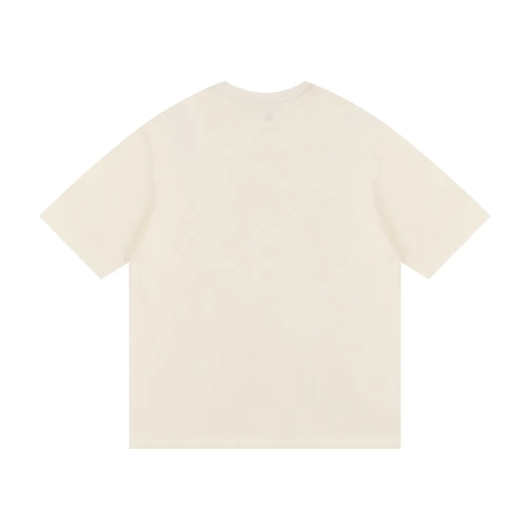 P114 Style No. 125 AMI&WDC [Cui Woo-sik co-branded model] AMI 2025 spring and summer new short-sleeved authentic original 1;1 mold color: dark green black gray apricot white code number: S-XL