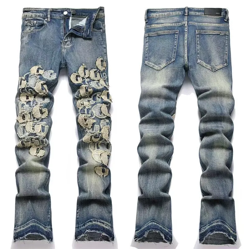 P190 Style No. Cc817 AMIRI MX1 high street jeans slim trousers FOG high street men's trend AMIRI In recent years, high street has become an increasingly common word in men's clothing. High street style has also become an important direction for everyone to match. Oversize is basically indispensable for high street related items. Color: Picture color Code number: m-2xl