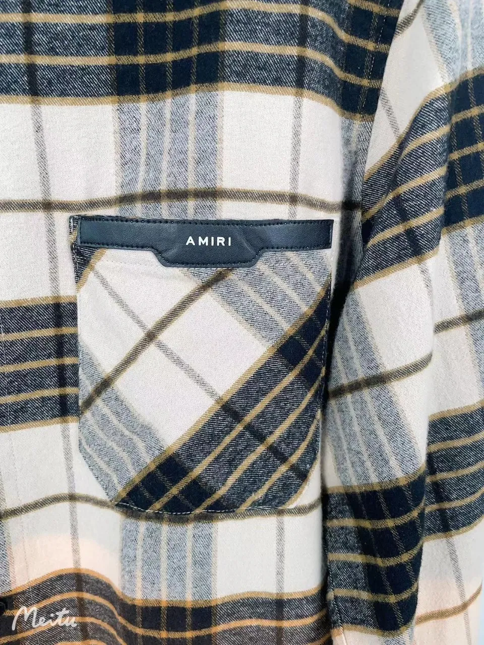 7107#P300, AMIRI hem tassel high street style shirt, size: S M L XL