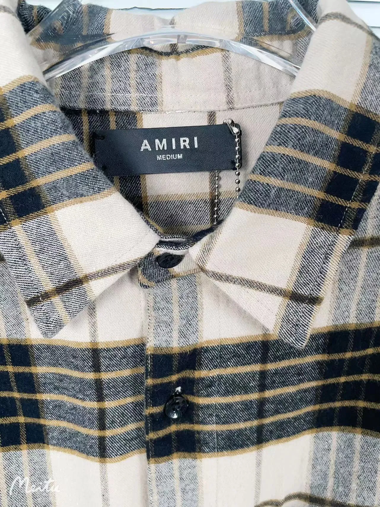 7107#P300, AMIRI hem tassel high street style shirt, size: S M L XL