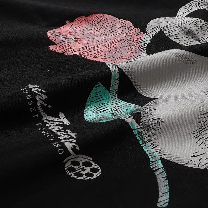 Style number: 720 P126 Fabric: 260g double yarn AMIRI 2025 spring and summer new logo round neck T-shirt high street men and women loose classic letter mask short sleeves Color: black. Size: S M L XL