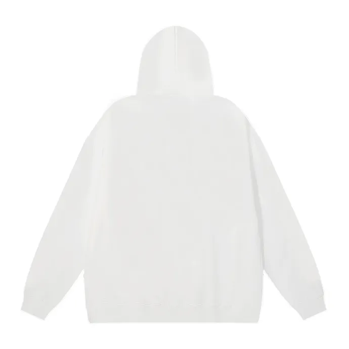 Style number: 879 P220 Fabric: 360g pure cotton terry sweatshirt AMIRI 2025 new autumn and winter logo hooded terry sweatshirt high street unisex loose classic letter jacket Color: Black White Size: S M L XL