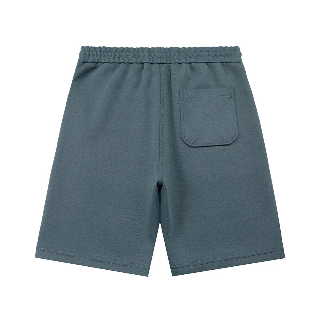 🅿️200 AMI 2025 new style, light luxury, embroidered love letter logo, essential for daily commuting for men and women, casual shorts ·Customized terry fabrics ·Elastic + drawstring adjustable waistband ·Imported machine high-density embroidery technology ·Waist label, hangtag, three washing marks complete Color: gray green Size: M L XL XXL XXXL