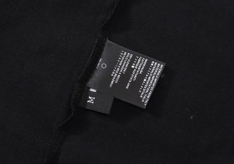 Style number: 653 P114 Fabric: 260g double yarn AMIRI 2025 spring and summer new logo round neck T-shirt high street men and women loose classic solid color letter short sleeves Color: black white Size: S M L XL