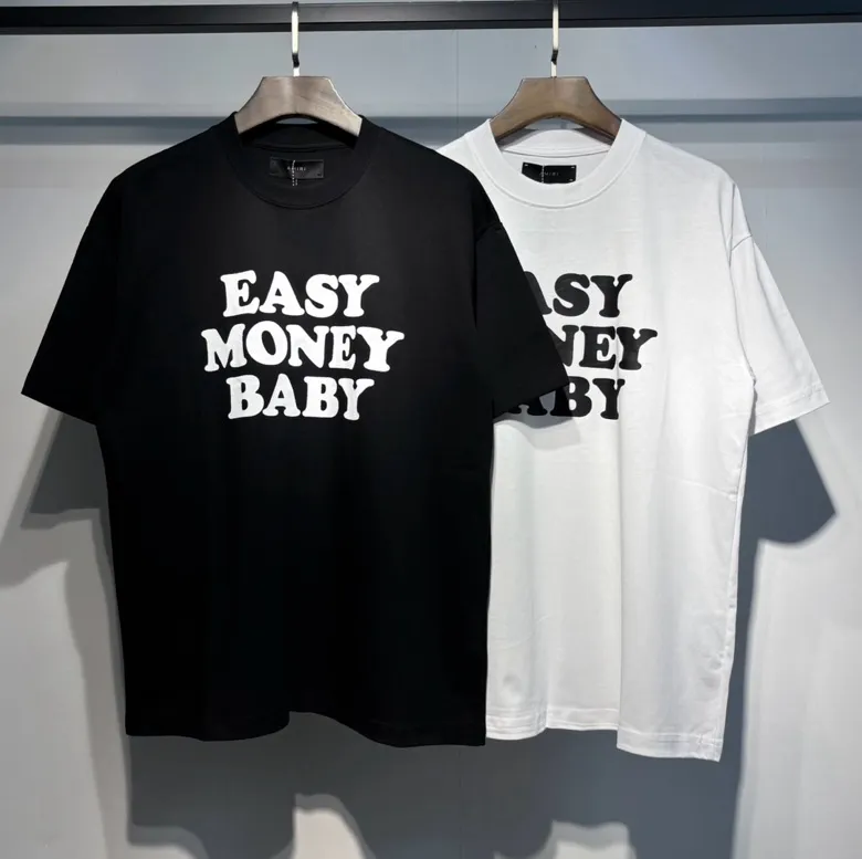 748 model P114 AMIRI real shot black white hanging shot S. M. L. XL
