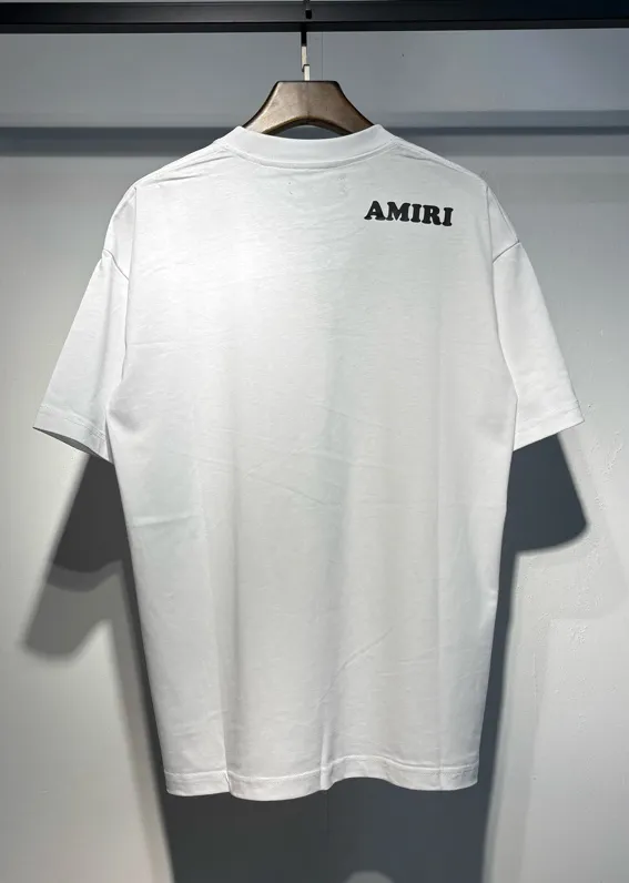 748 model P114 AMIRI real shot black white hanging shot S. M. L. XL