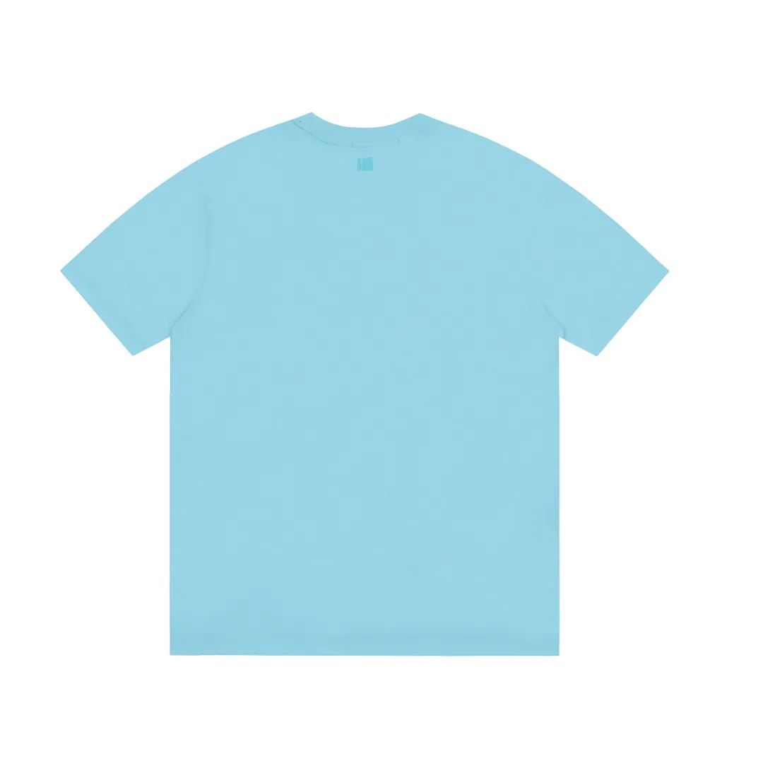 Ami Amy 2024ss autumn classic small embroidered love short sleeves ✅240G Xinjiang long-staple cotton top double yarn, shrinkage rate controlled at 2%, export-grade solid color quality, truly not easy to deform, shrink, and not fade ✅Maximum size can be worn 230 pounds, no pressure to export to Europe and the United States, size S-XL Color: 7 colors, white, black, gray, sky blue, navy, sapphire blue, dark green, coffee, brown, apricot Egg yolk, wine red, meat powder, taro purple