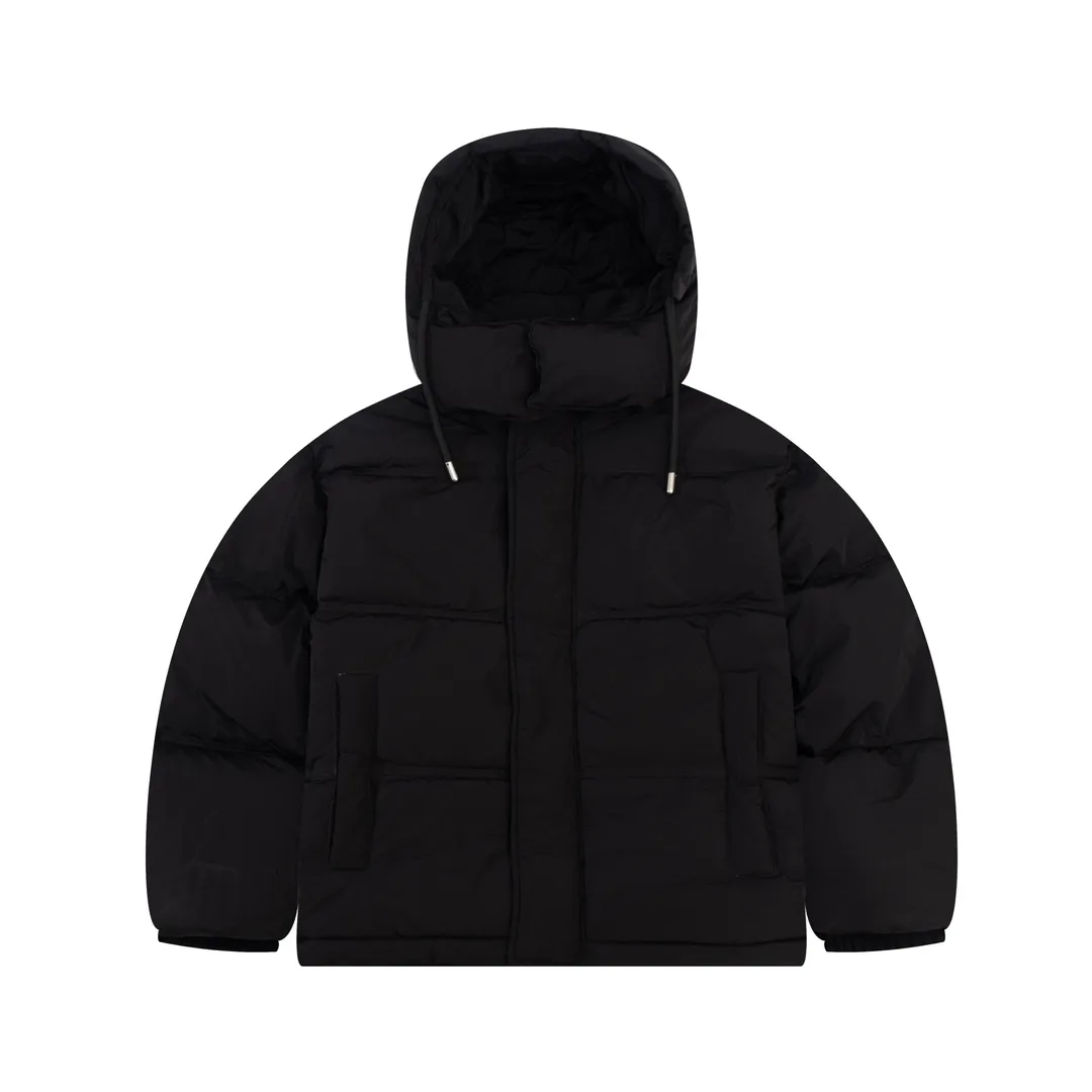 P670 51621# AMI paris 23S autumn and winter new love solid color high collar hooded bread down jacket, original model opening, extreme details, unique double-layer lightweight bonded nylon fabric carefully crafted, windproof and waterproof, highly breathable, warm, elastic and wear-resistant. It is a multi-functional fabric. The lining is made of fine and dense renewable microfiber fabric. It feels light and soft and has a delicate texture. The down has excellent fluffiness. You can also feel its fill power through real pictures. It has a fill power of 800. It is filled with 90 white duck down. The down filling is very full, the highest version. There is no one. Color: black, dark gray, rose red, light blue, light pink. Size: XS-L (size specifications are consistent with G.net)
