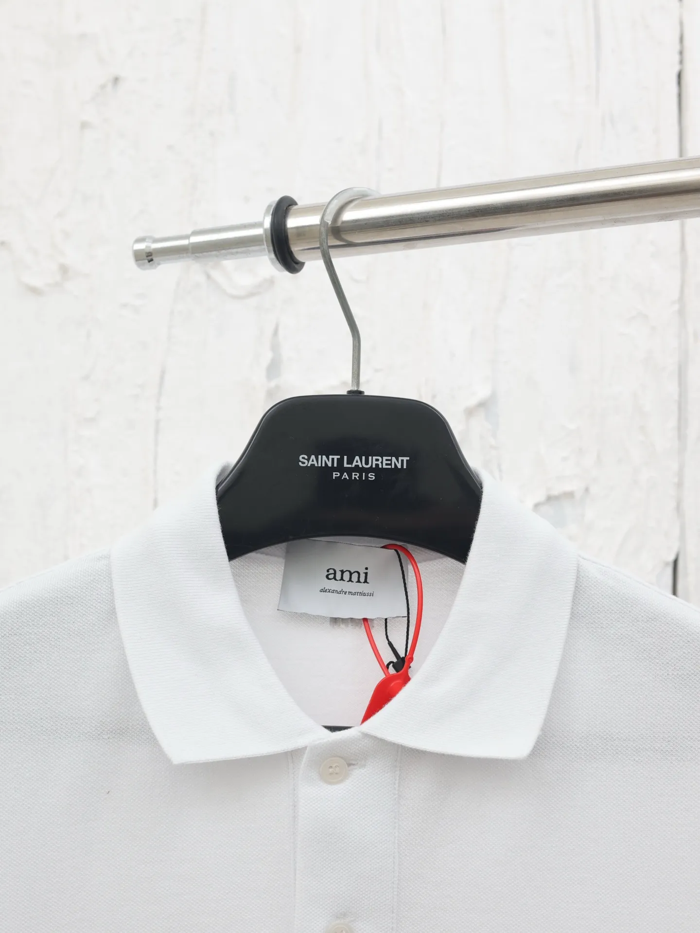🅿️310 Ami Paris*/25 new love embroidered Polo shirt adopts imported machine embroidery technology and uses advanced computer control system and precision mechanical components to realize Ami love embroidery operation with high precision. The lines are smooth and delicate. The fabrics have been washed and feel better. Not easy to deform, not easy to shrink, not easy to fade, and maintain long-term beauty. Size: S/M/L/XL