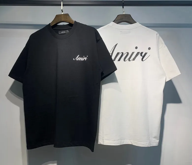 682 model P114 AMIRI real shot black white hanging shot S. M. L. XL