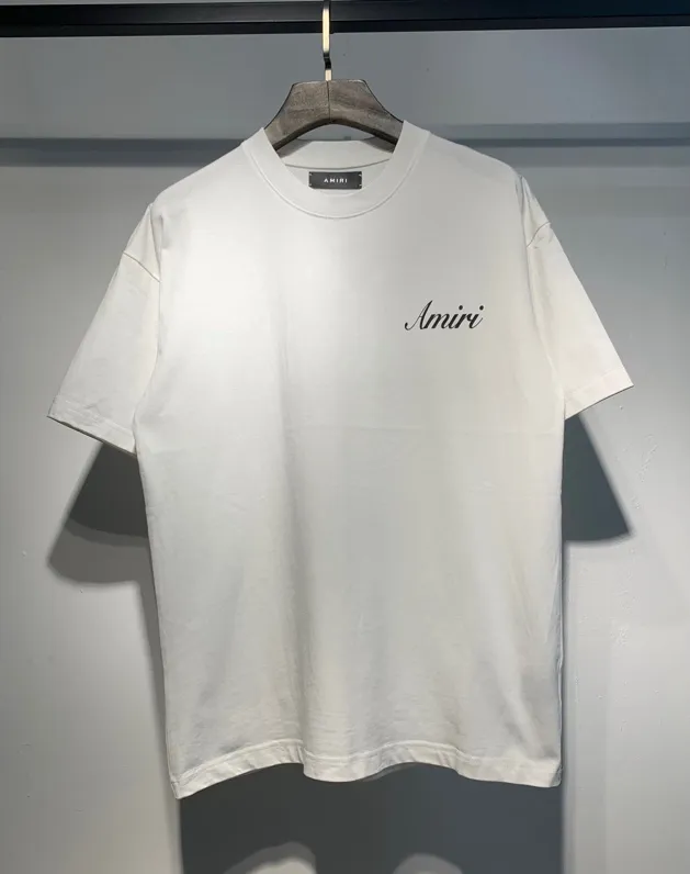 682 model P114 AMIRI real shot black white hanging shot S. M. L. XL
