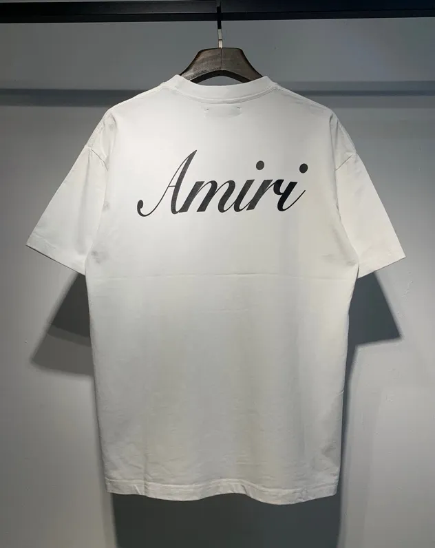 682 model P114 AMIRI real shot black white hanging shot S. M. L. XL