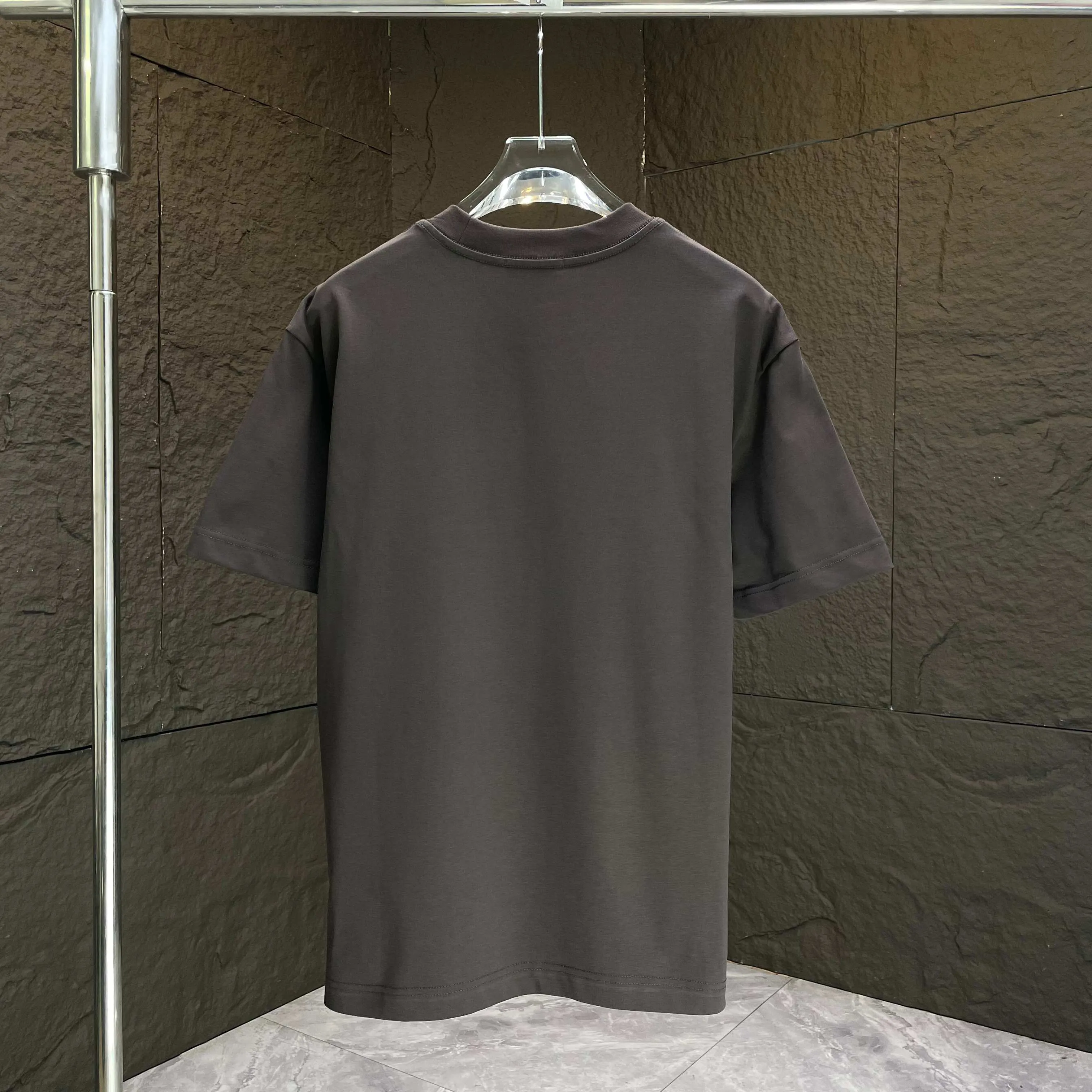 P140 AMIRI* 2025 autumn and winter new short-sleeved T-shirt, customized pure cotton letter logo, three-dimensional foaming, color: black, white, smart color, dark blue, code number: S M L XL XXL
