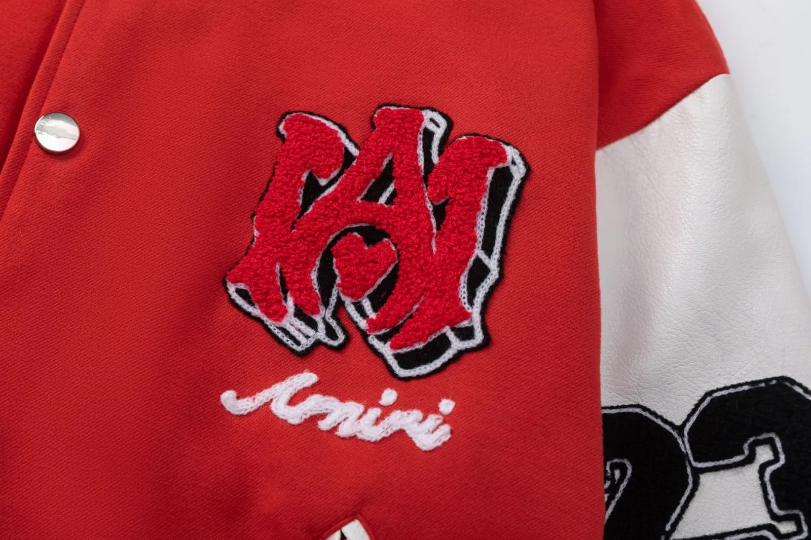 7095#P496AMIRI classic tiger embroidery LOGO. Color: black, red. Size: S M L XL