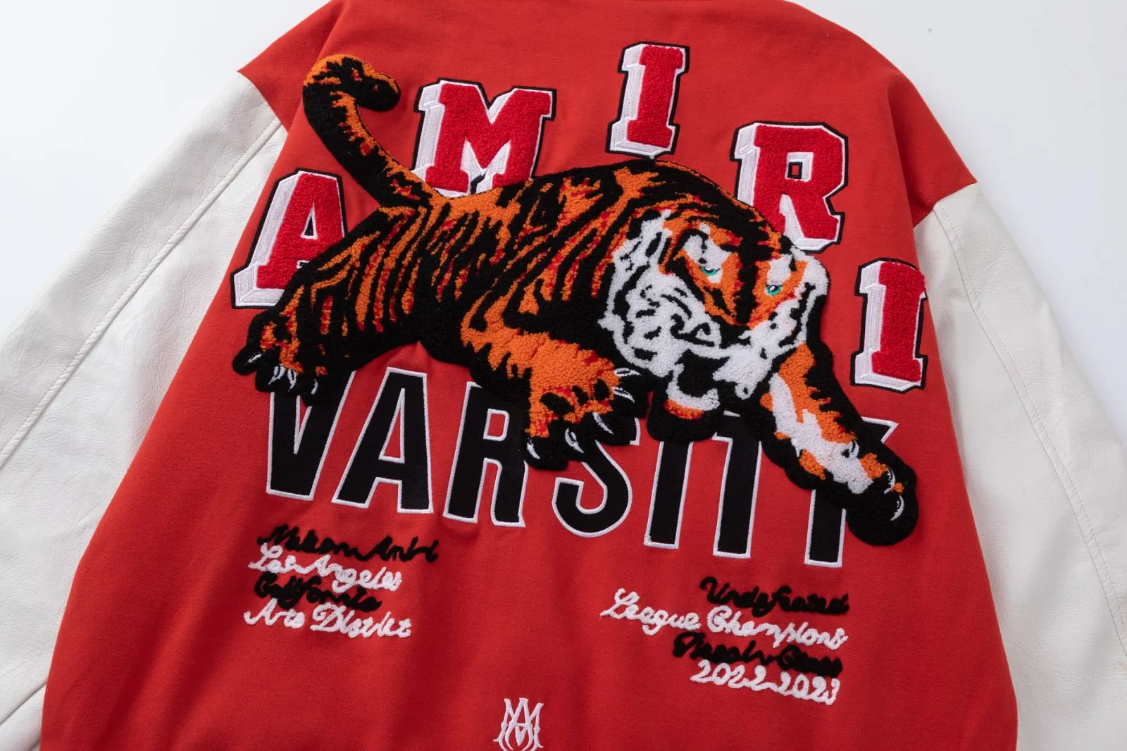 7095#P496AMIRI classic tiger embroidery LOGO. Color: black, red. Size: S M L XL