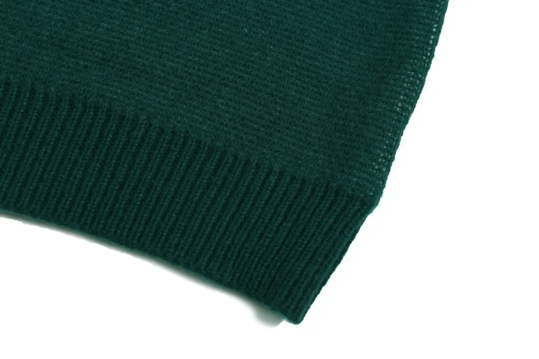 P280 AMIRI new style neckline personalized logo embroidered jacquard seahorse wool sweater Color: black green blue Size: S M L XL XXL