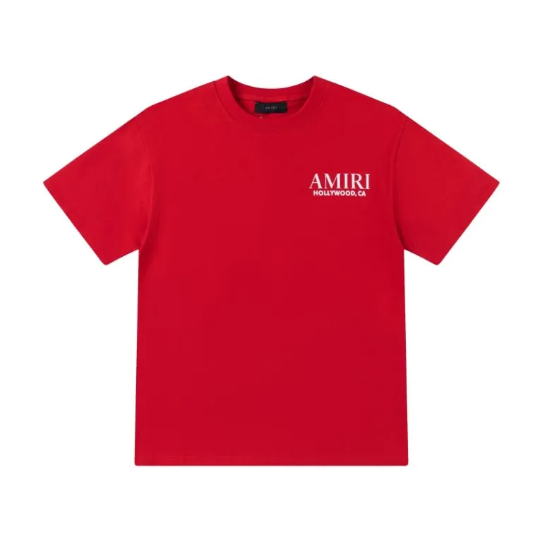 P140 8059-01#AMIRI classic bone print logo, color: red, size; S M L XL