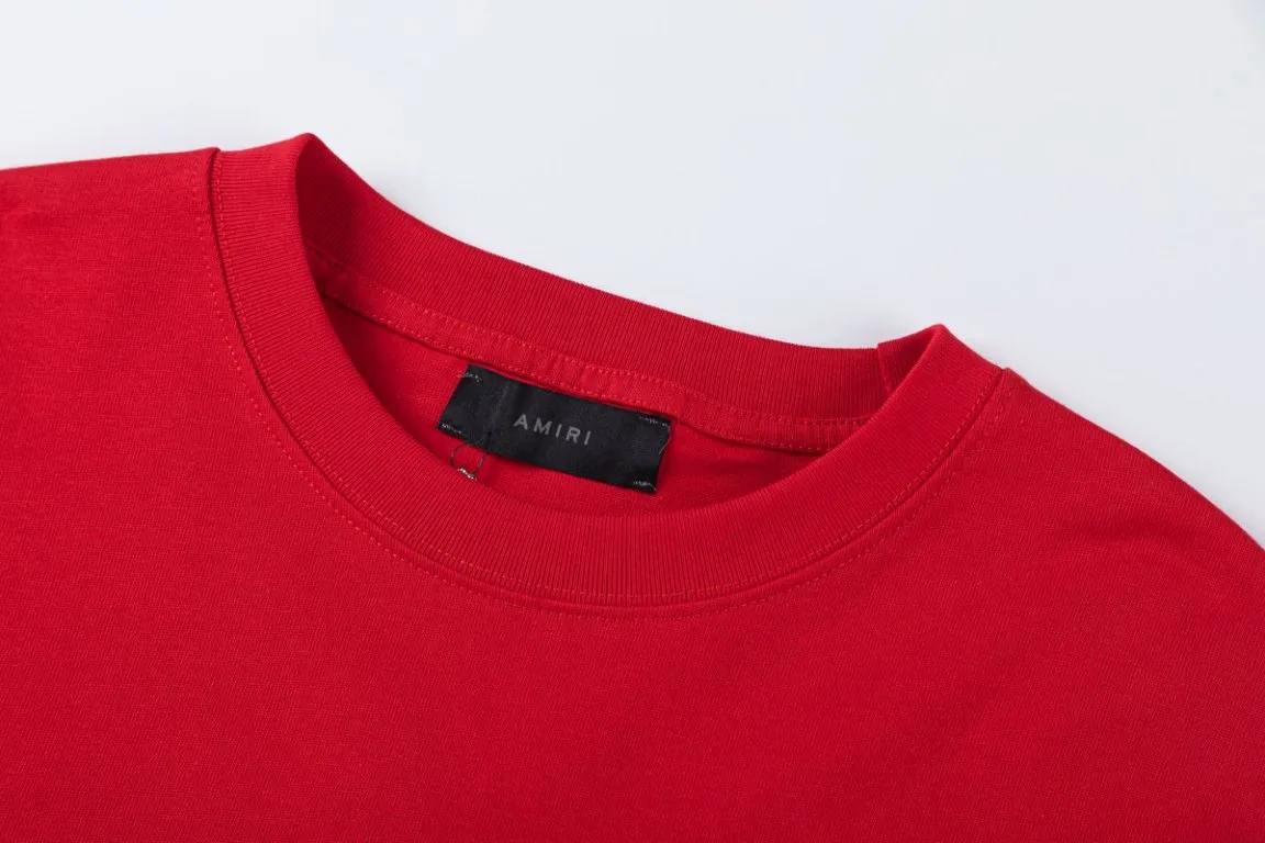 P140 8059-01#AMIRI classic bone print logo, color: red, size; S M L XL