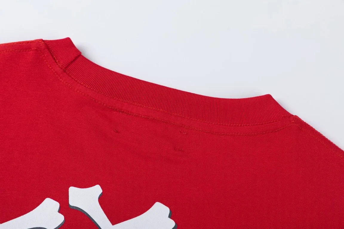 P140 8059-01#AMIRI classic bone print logo, color: red, size; S M L XL