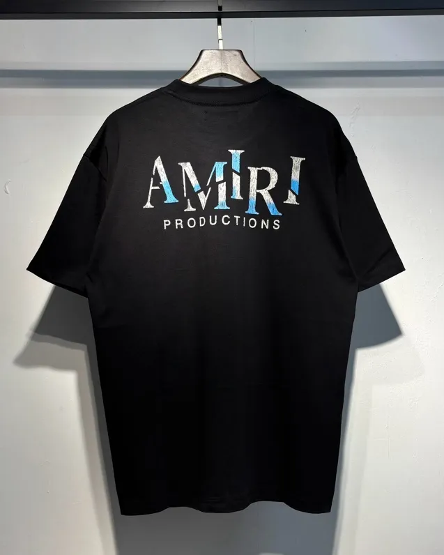 720 model P126 AMIRI real shot black hanging cashew flower letters S. M. L. XL