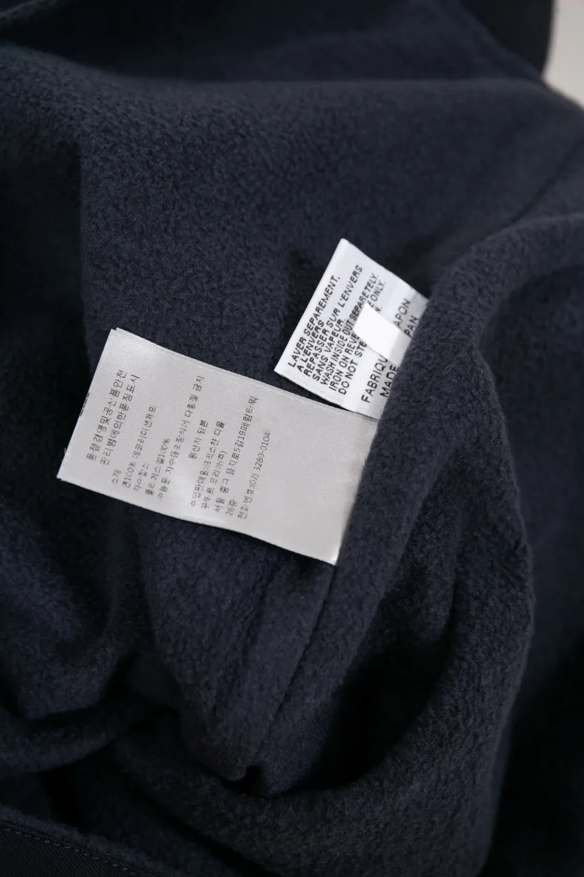 SIZE CHART MORE DETAILS DIOR AND LEWIS HAMILTON Navy blue cotton denim jacket shirt
