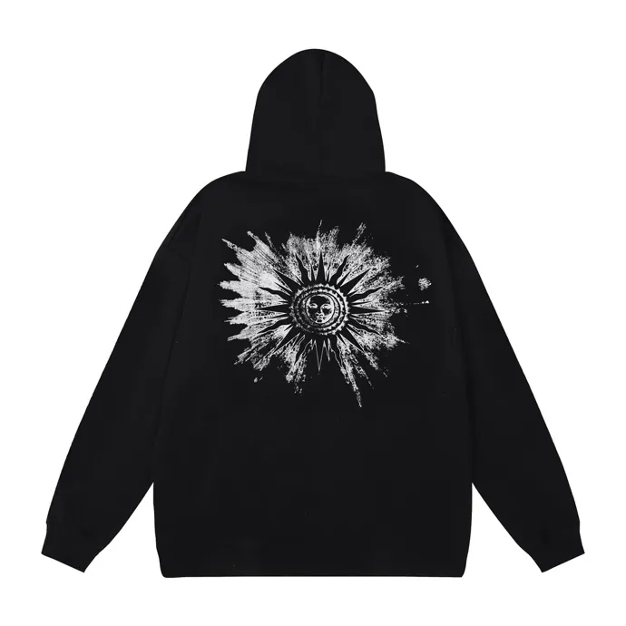 Style number: 883 P220 Fabric: 360g pure cotton terry sweatshirt AMIRI 2025 autumn and winter new logo hooded terry sweatshirt high street unisex loose classic letter jacket Color: black Size: S M L XL