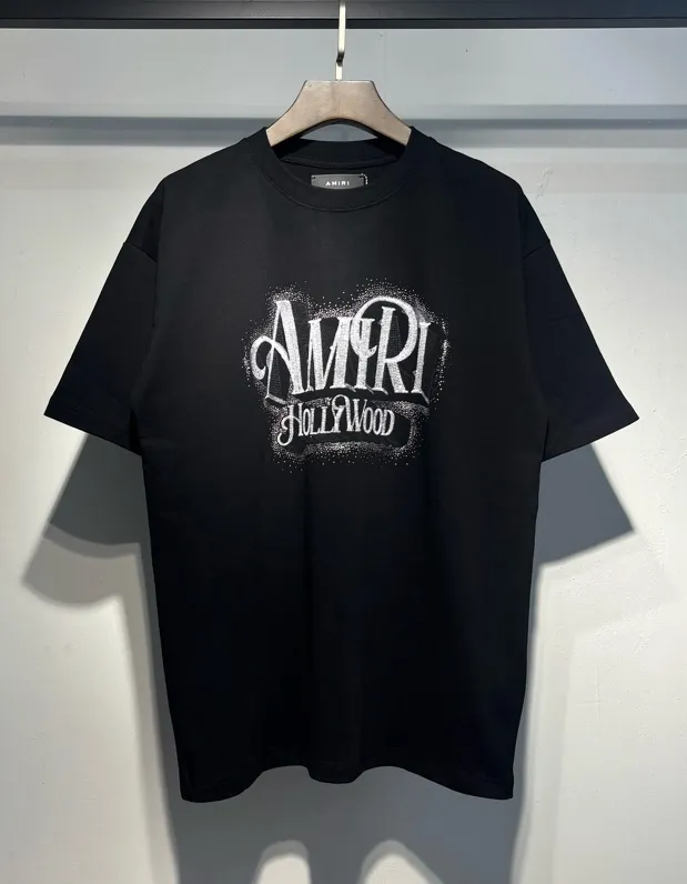 727 model P126 AMIRI real shot black white hanging shot S. M. L. XL