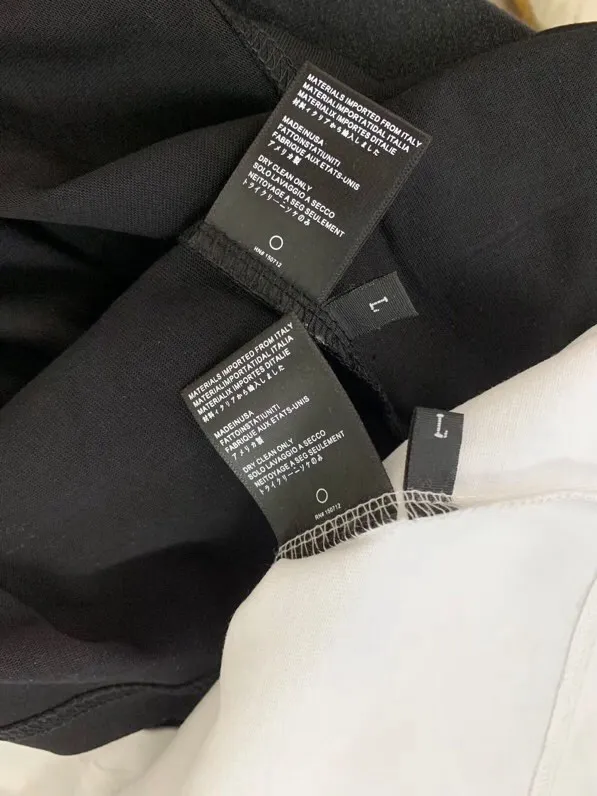674 model P120 AMIRI real shot white hanging shot S. M. L. XL