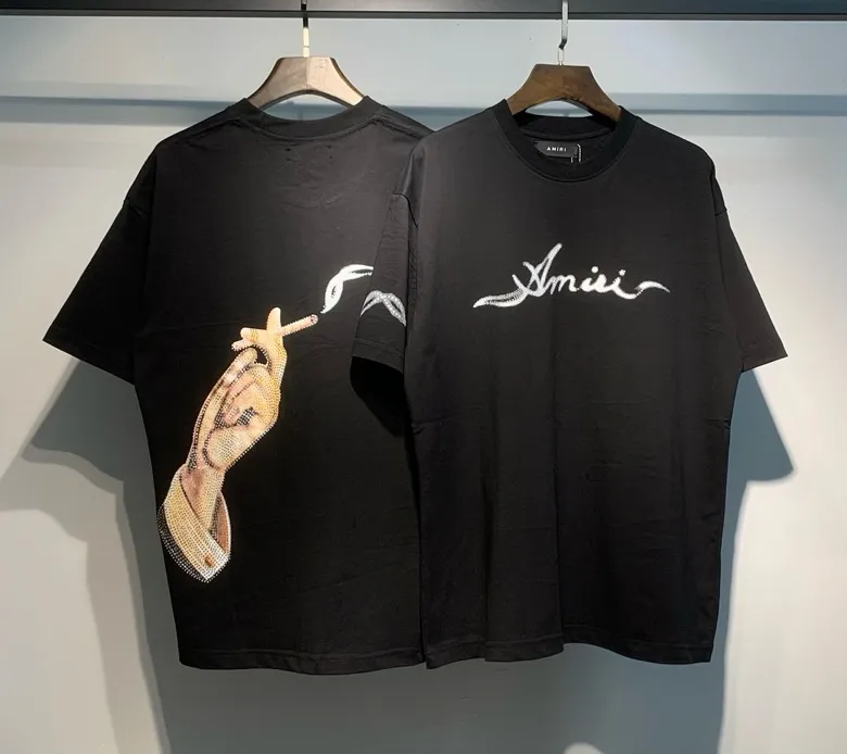 693 model P126 AMIRI real shot black hanging shot S. M. L. XL