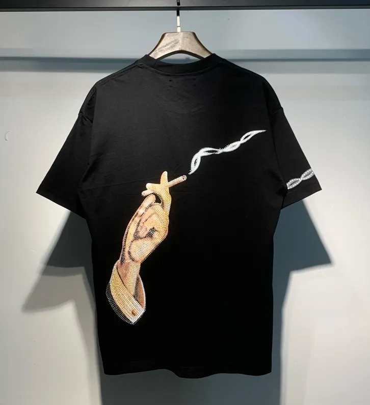 693 model P126 AMIRI real shot black hanging shot S. M. L. XL