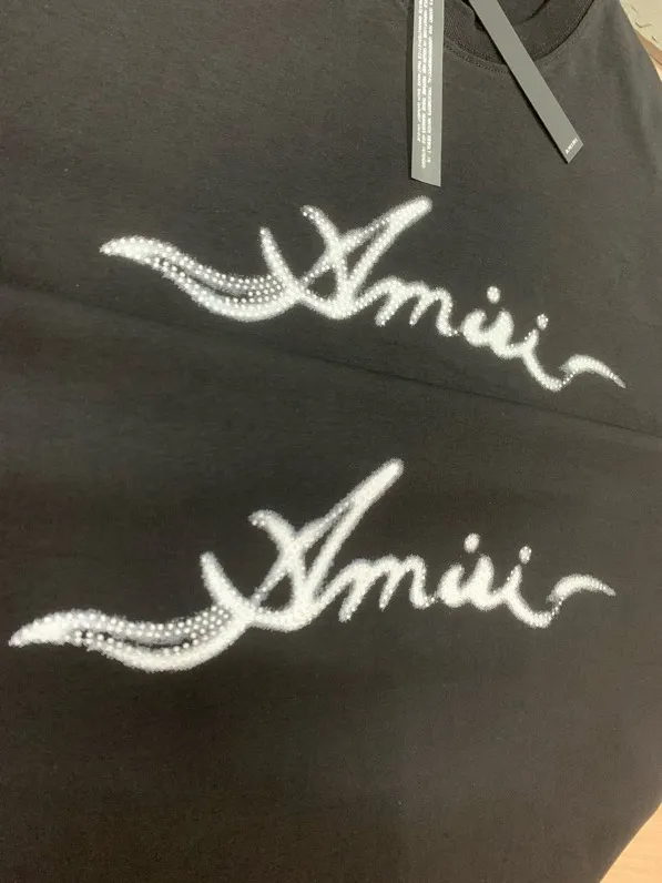 693 model P126 AMIRI real shot black hanging shot S. M. L. XL