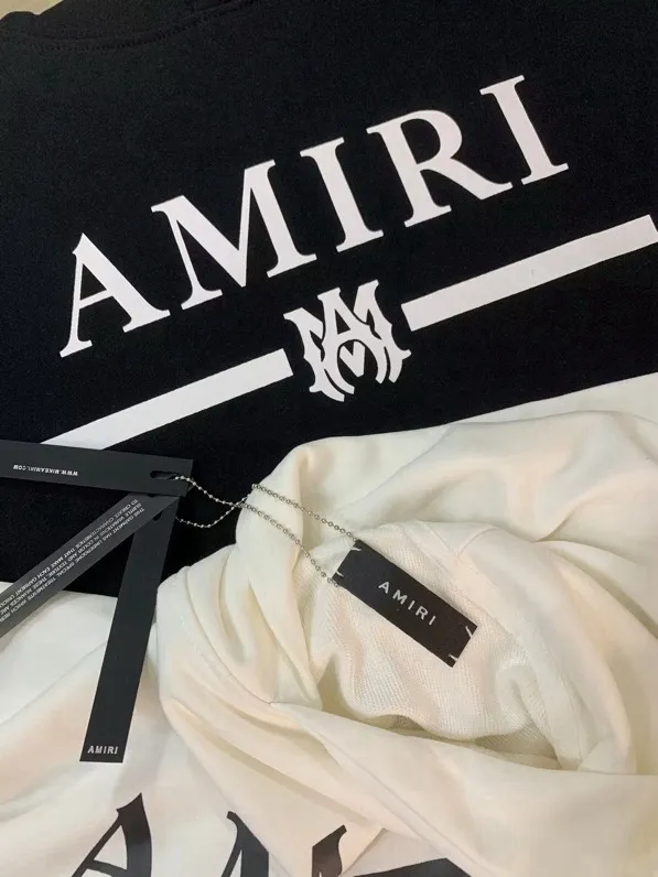 871 model P220 AMIRI real shot, sweatshirt white, black hanging shot S. M. L. XL