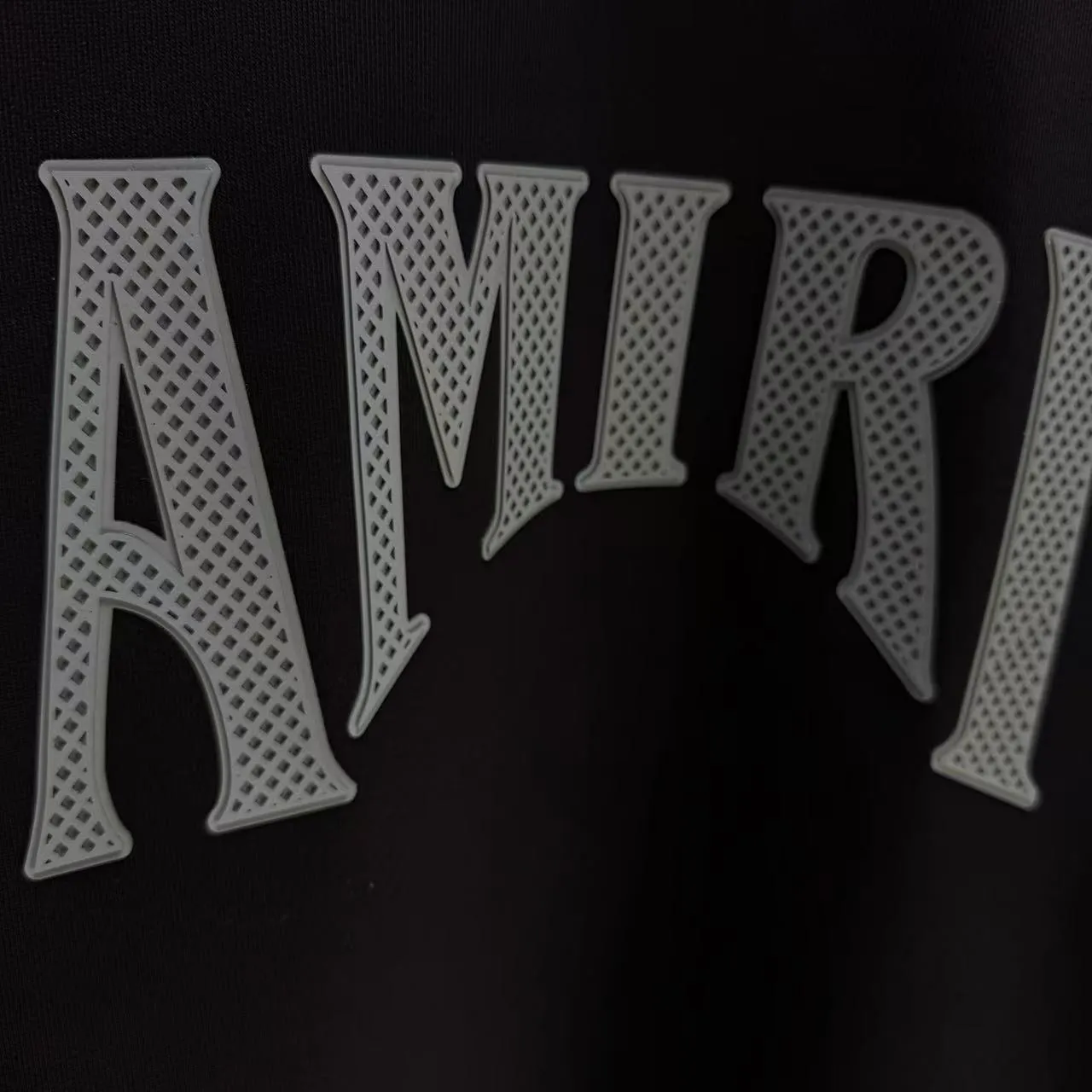 P210 AMIRI* 2025 autumn and winter new round neck sweatshirt 400g terry cotton letter logo lettering film thick plate glue Color: black white blue purple code number: S M L XL XXL