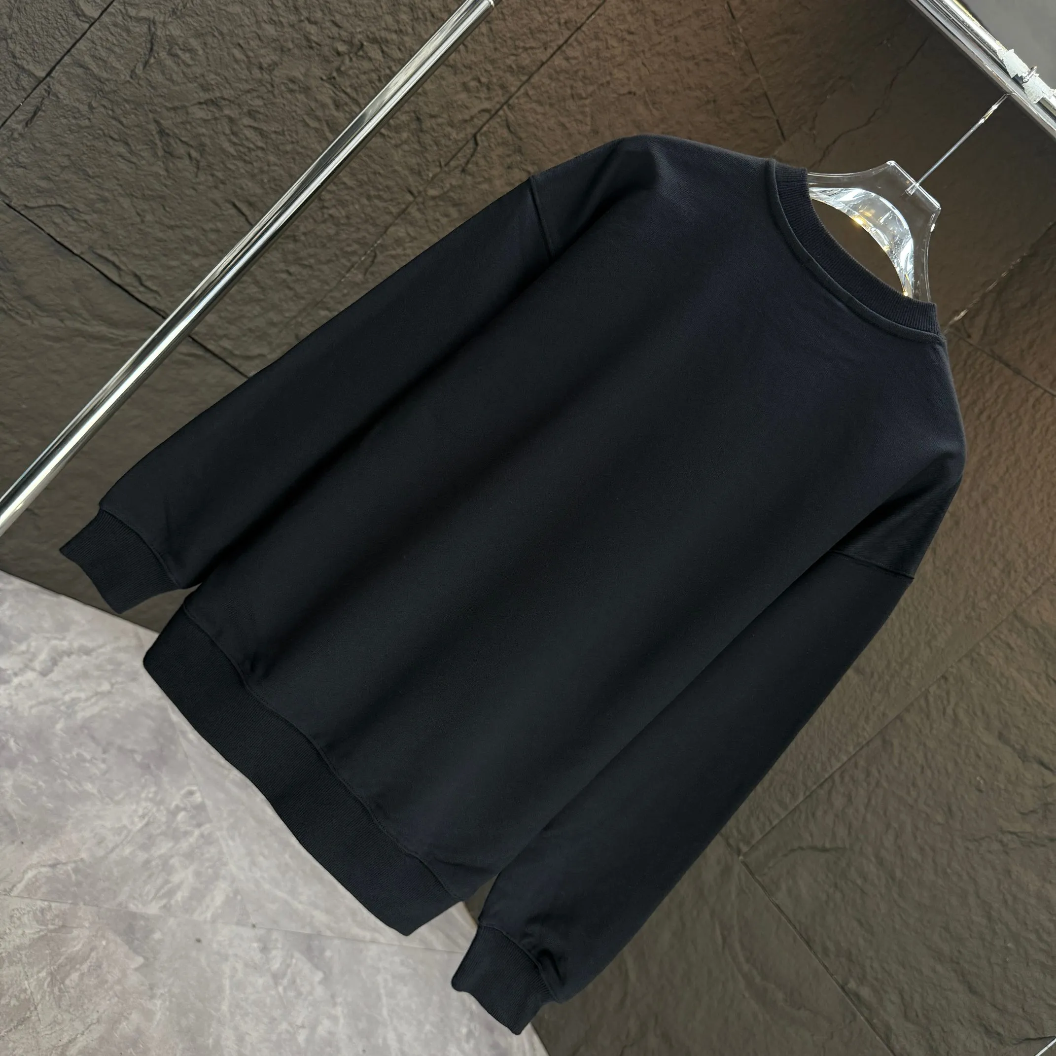 P210 AMIRI* 2025 autumn and winter new round neck sweatshirt 400g terry cotton letter logo lettering film thick plate glue Color: black white blue purple code number: S M L XL XXL