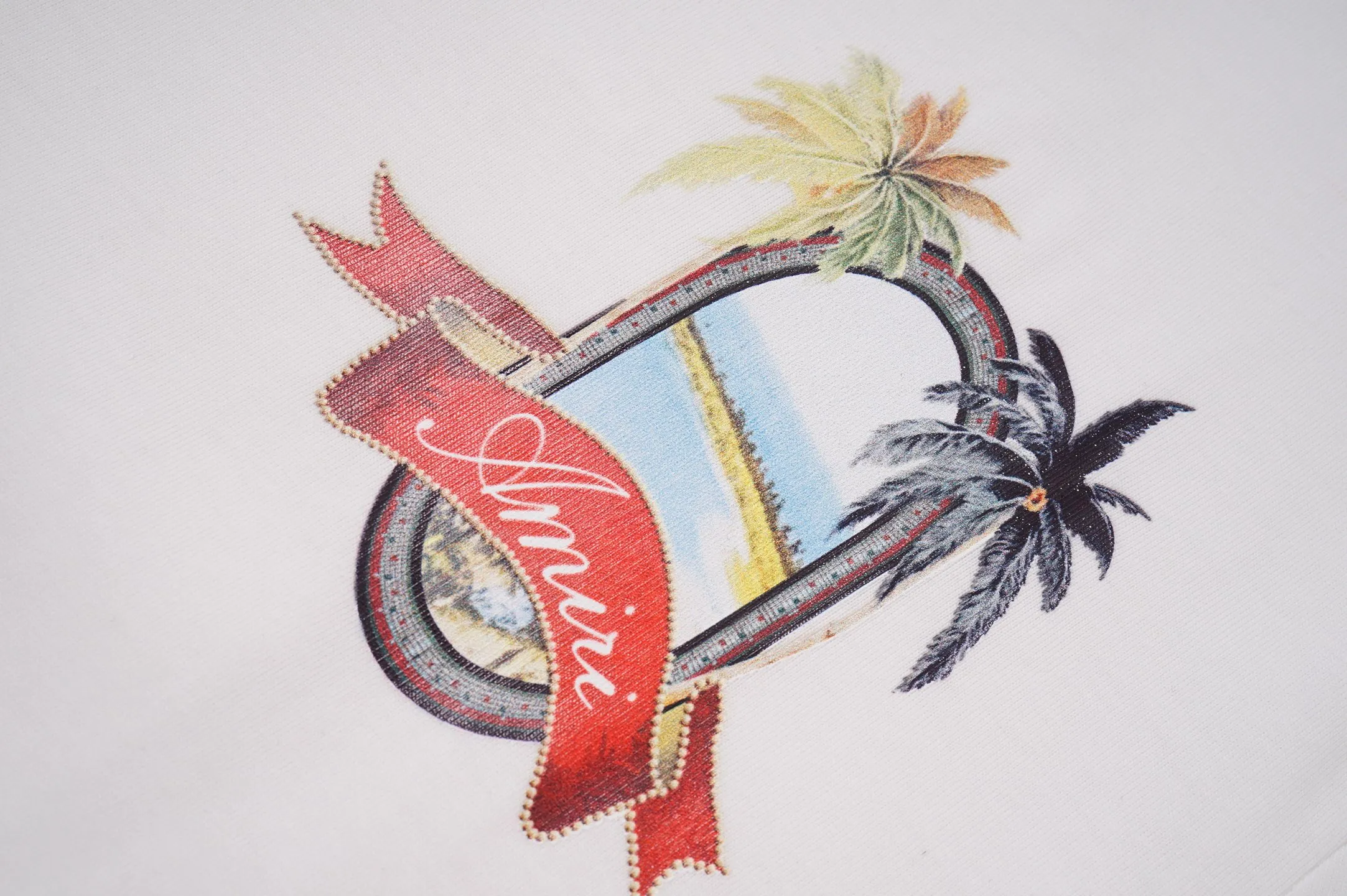 P122 873# "𝙉𝙚𝙬♈️ AMIRI" 🏖 25 spring and summer new style short-sleeved T-shirt with front and rear letter logo printing, made of 260g 32-count dense double yarn cotton fabric, soft fabric.   Color: Black White Size: S M L XL 2XL