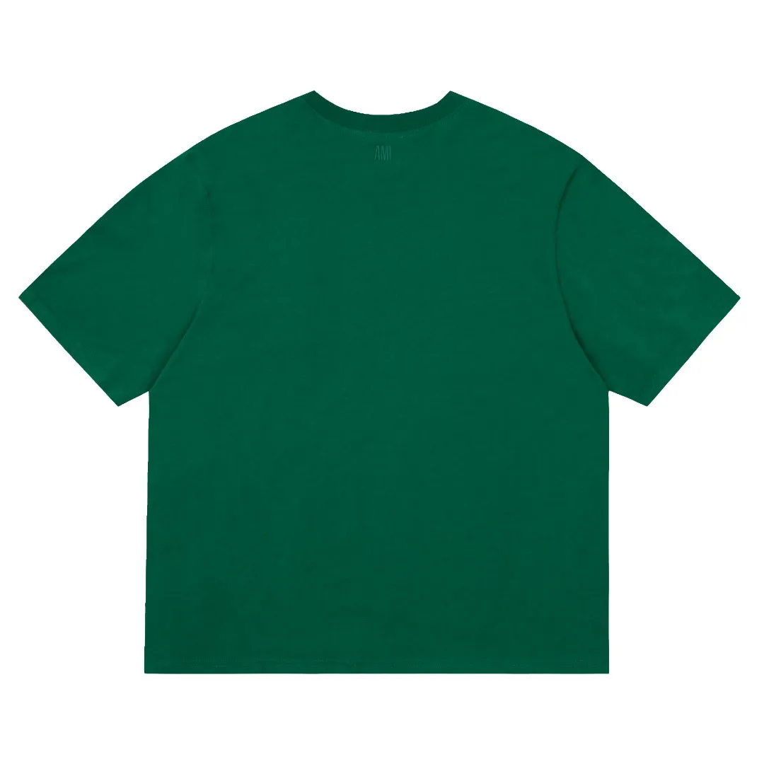 Ami Amy 2024ss autumn classic small embroidered love short sleeves ✅240G Xinjiang long-staple cotton top double yarn, shrinkage rate is controlled at 2%, export-grade solid color quality, truly not easy to deform, shrink, and fade. The maximum size can be worn up to 230 pounds. There is no pressure to export to Europe and the United States. Size S-XL Color: 7 colors, white, black, gray, blue, navy, dark green, coffee