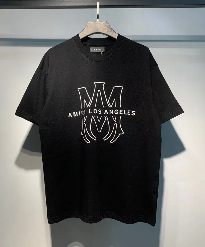 680 model P114 AMIRI real shot black white hanging shot S. M. L. XL