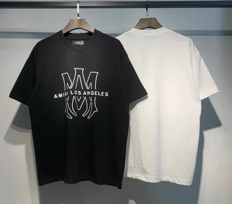 680 model P114 AMIRI real shot black white hanging shot S. M. L. XL