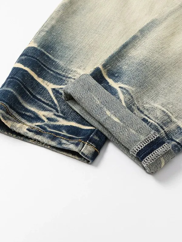 #N07 P246💰 (Top version) AMIRI hot high street jeans slim fit stretch washed knife cut trousers men's fashion AMIRI amiri is transliterated as Emil, which is the name of the founder. Mike Amiri, the founder of amiri, grew up in Los Angeles, USA. He was influenced by local street culture and Punk Rock since childhood, so he founded the amiri brand named after himself. A variety of trendy clothing meets the needs of different trendy players. Amiri clothing has novel and unique styles and is a well-known street brand in the United States. The styles and styles of many clothes are loved by many street photographers. The various clothing styles meet the dressing needs of different people, show their unique temperament, and show the trend of dressing. amiri's jeans are relatively famous. Not only do they have many styles, but the quality of the jeans is also very good. Many celebrities have also worn amiri brand jeans. Color: Picture color Size: 28, 30, 32, 34, 36 28 30 32 34 36 Waist 71 76 81 86 91 Qianlang 26.5 27.5 28.5 29.5 30.5 Hou Lang 37 38 39 40 41 Foot 14 14.8 15.6 16.4 17.2 Foreign Minister 100 102 104 106 107