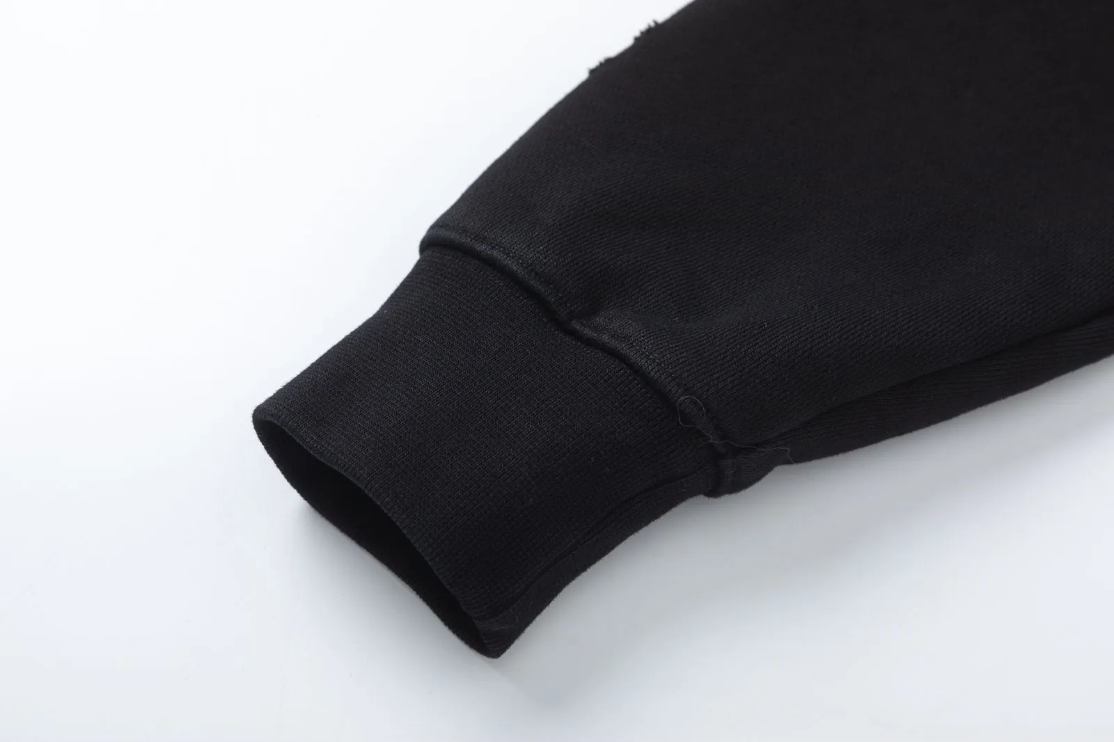 7187#P320AMIRI Heavy industry ripped hooded sweatshirt, color: black, size: S M L XL