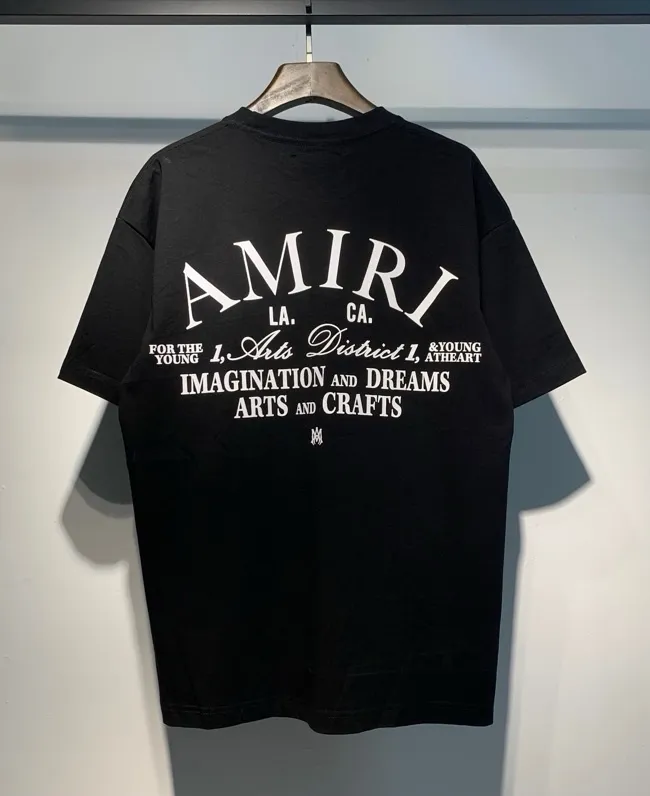 675 model P120 AMIRI real shot black white hanging shot S. M. L. XL