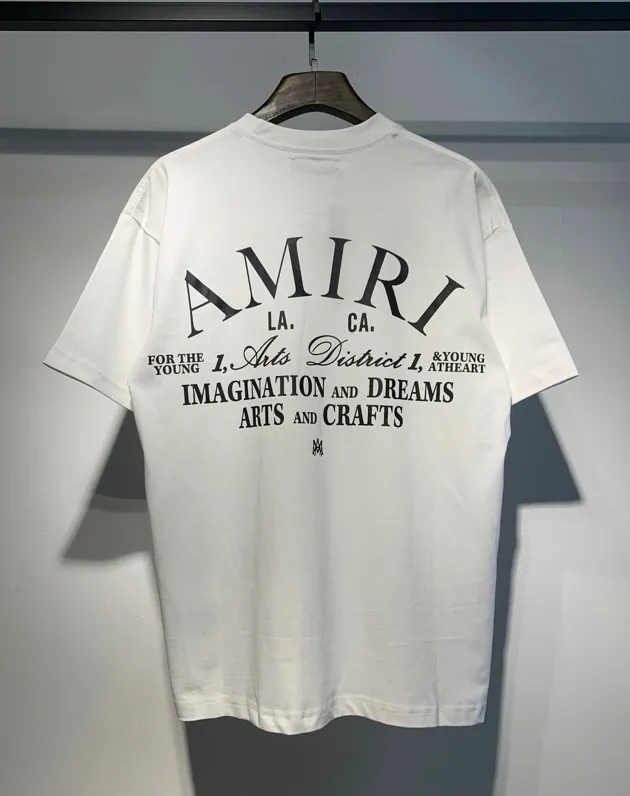 675 model P120 AMIRI real shot black white hanging shot S. M. L. XL