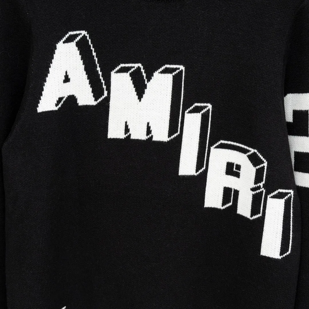 P300 Style: AMIRI Emir 3D letter number 22 long-sleeved sweater Size: S-XXL Fabric: Wool blend Accessories: Full set of customized original accessories No gender distinction, same style for men and women